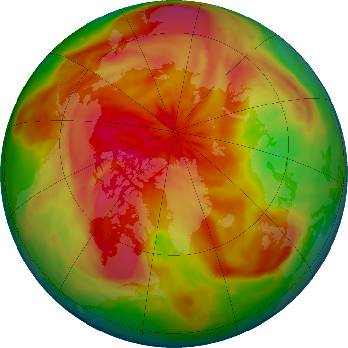 Arctic ozone map for 26 March 2010